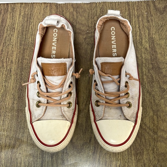 Converse All Star Discolored White Sneakers Shoreline Size 7 - Picture 3 of 12